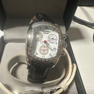 Techno Master Silver and Black Watch